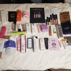 Lot of Cosmetics / Skin Care / Hair Care Samples Box - 30+ Items (#1)